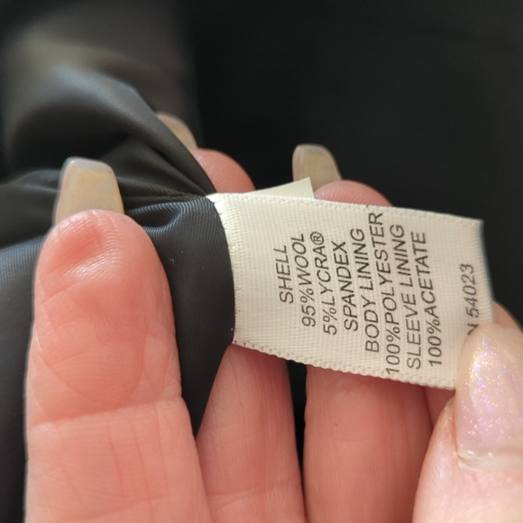 Banana Republic Wool Black Career Office Siren Classic Blazer Sz 8 - Picture 9 of 11